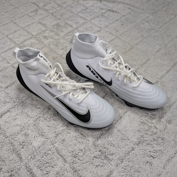 Nike Air Zoom Vapor Pro 1 White Black Football Cleats Mens Sz 12.5 IB2495-105